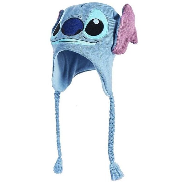 New Lilo and Stitch Knit Adult Laplander Hat Winter Disney Movie Cartoon - Picture 2 of 4